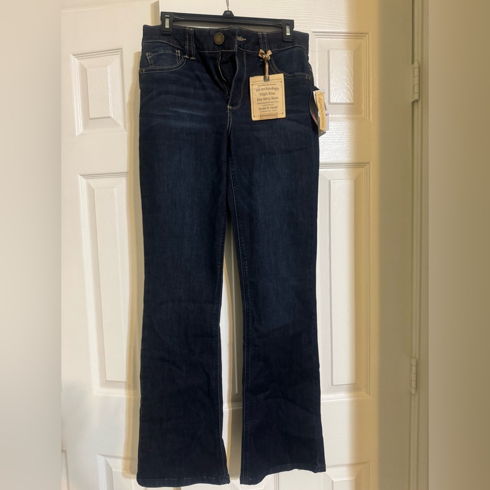 Democracy Jeans “Ab” solution wide leg denim jeans women’s size 6
